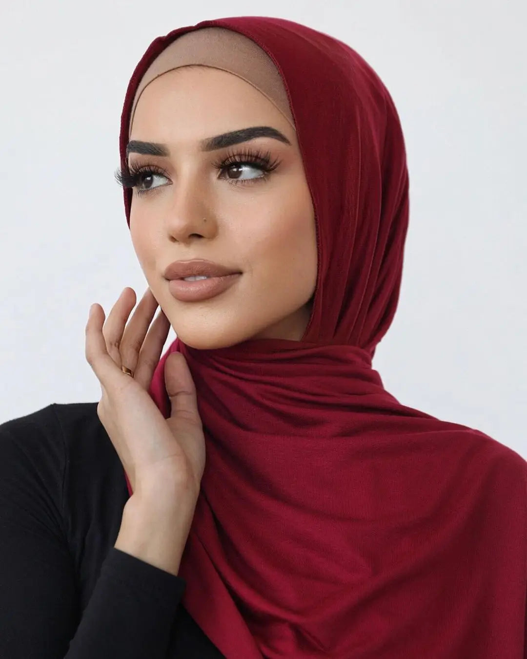 Hot Muslim Fashion Woman Soft Hijabs Scarf Shawl Plain Cotton Jersey Scarves Turban Women Long Shawls Head Wrap Headband Abaya