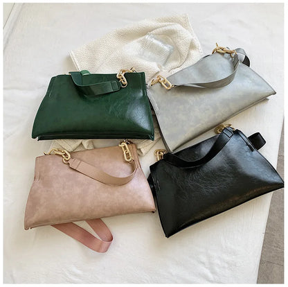 2026 New Design Handbags Women Shoulder Bag Soft Synthetic Leather Crossbody Large Capacity Fashion Female Underarm Bags