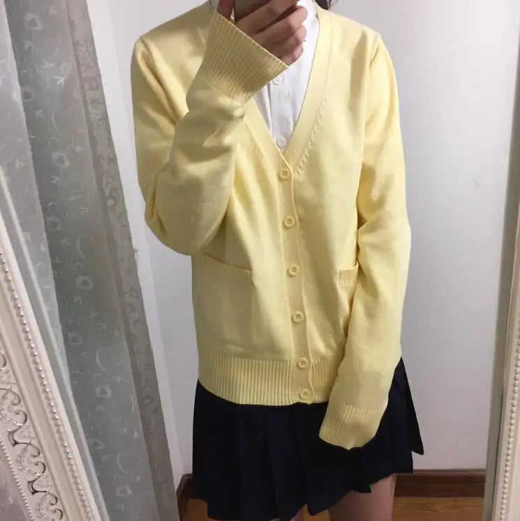 Japanese JK High School GIRL Women Sailor Suits Uniform COSPLAY SWEATER LOVE LIVE SWEATER Himiko Toga SWEATERSHIRT JKA3
