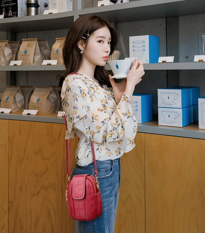 PU Leather Ladies Crossbody Messenger Bags Bolsa Women Handbag Bolsos Flap Vintage Small Shoulder Bags Phone Purse