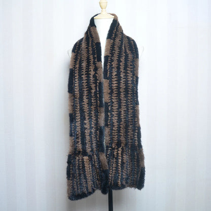 2026 Lady Luxury Authentic Mink Fur Shawl Scarf Winter 100%Natural Mink Fur Real Scarf Shawl Fashion Genuine Mink Fur Ponchos