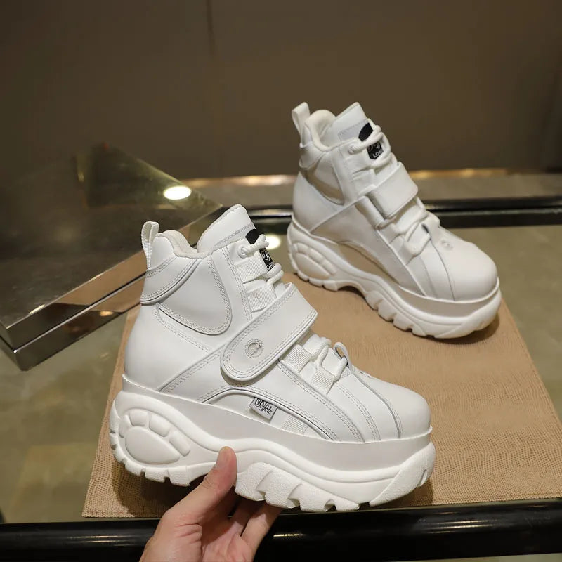 Top Quality Genuine Leather Shoes Platform London Women Casual Sneakers Imitacion Brand Luxury Dad Shoes ST487 ST488