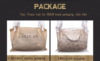 New Arrived ZOOLER Woman Genuine Leather Bag Real Skin Female Shoulder Bags for Business Ladies Top Handle Handbags Purse#wg383