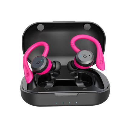 20 Hours Play Time Swimming Waterproof Bluetooth Earphone Dual Wear Style Sport Wireless Headset TWS IPX7 Earbuds Stereo