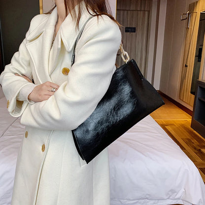 2026 New Design Handbags Women Shoulder Bag Soft Synthetic Leather Crossbody Large Capacity Fashion Female Underarm Bags