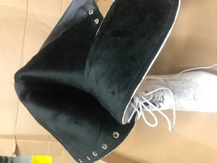 Retro Women Boots Autumn Winter Sexy Shoes Woman Lace-up Pointed Toe Low Heels Mid-calf Boots for Women Custom 34-43  WSH3450
