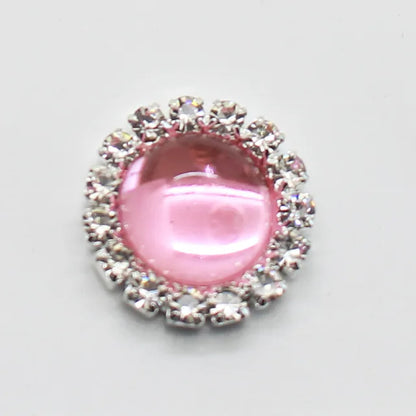 NEW Style 10pcs 15mm Glossy beads Round Diy jewelry Accessories Rhinestone Plate Wedding Invitation Clothing Accessories