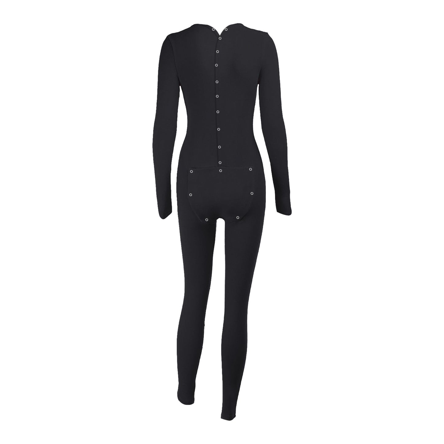 Sexy Pyjama Women's Jumpsuit Suit Button-down Front Back Butt Open Ass Flap Jumpsuit Pajamas Loungewear Buttoned Sleepwear