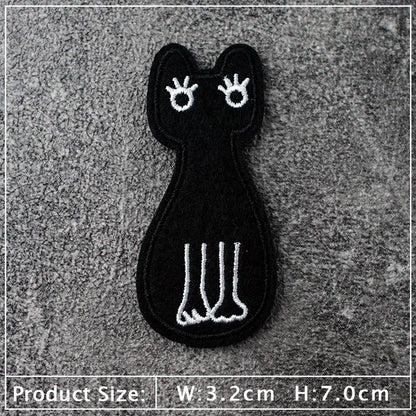 Star Dog Cat Eye Patch Embroidery Applique Ironing Sewing Supplies Decorative Badges For Clothing Accessories Zipper