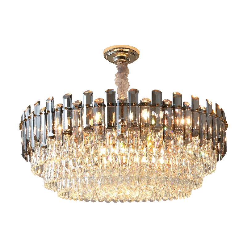 Ceiling Lamp For Living Room  Round Crystal Kitchen Lamp Simple Modern Atmosphere Bedroom Dining Room Lamp Light Pandant lights