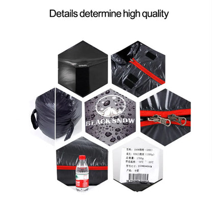 Upgraded High-grade White Goose Down Camping Sleeping Bag with Water Repellent Treatment Warm Insulated Fit for Cold Weather