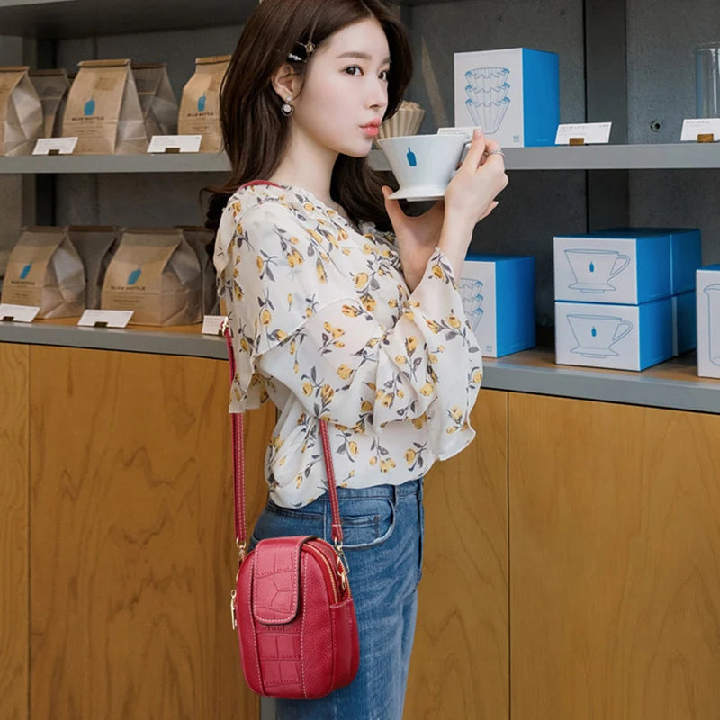 PU Leather Ladies Crossbody Messenger Bags Bolsa Women Handbag Bolsos Flap Vintage Small Shoulder Bags Phone Purse
