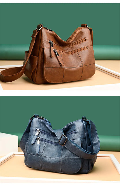 High Quality Leather Luxury Handbags Ladies Bag Designer Shoulder Crossbody Bags For Women 2024 New Bolsa Feminina Sac A Main