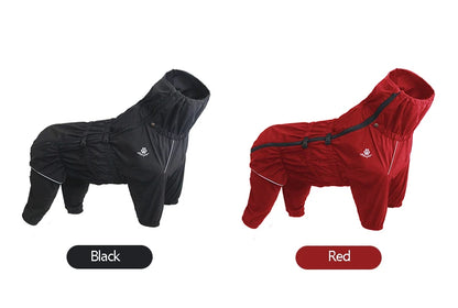 Waterproof Pet Dog Outdoor Jacket Clothes Winter Warm Coat  Big Jumpsuit Reflective Raincoat For Small Medium Large Dogs