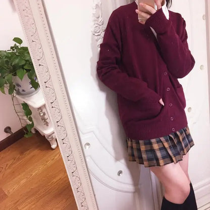 Japanese JK High School GIRL Women Sailor Suits Uniform COSPLAY SWEATER LOVE LIVE SWEATER Himiko Toga SWEATERSHIRT JKA3