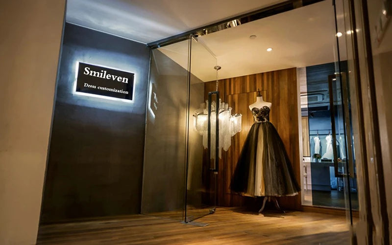 Smileven Luxury Noval A Line Evening Dress Off The Shoulder Formal Prom Dresses Sexy Short Party Gowns Customized 2026
