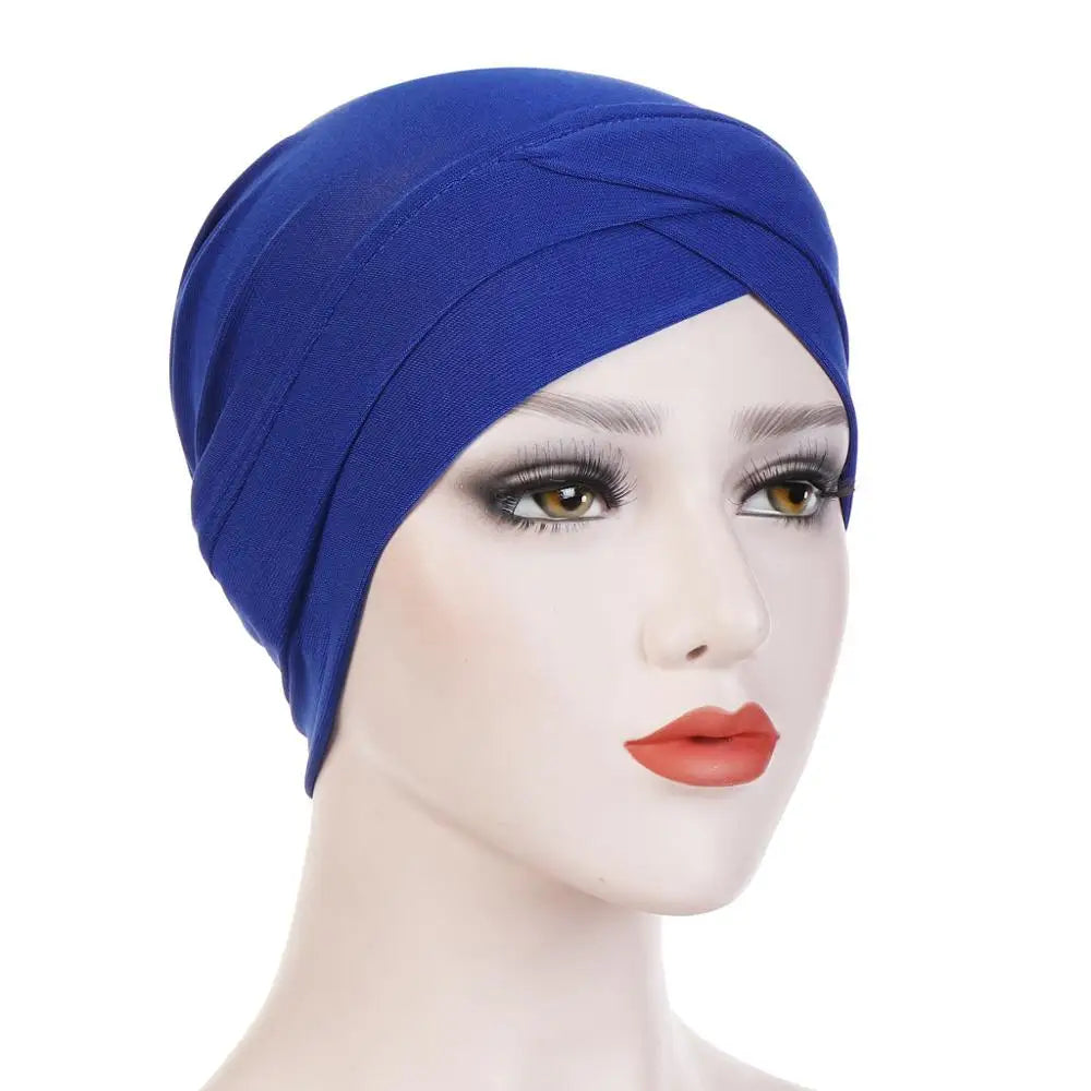 2020 Full Cover Inner Hijab Caps Muslim stretch Turban cap Islamic Underscarf Bonnet Solid Modal Under Scarf caps turbante mujer