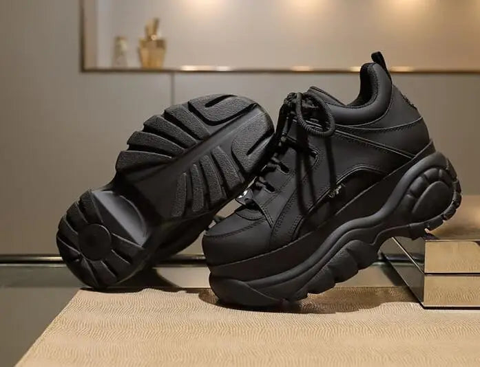 Top Quality Genuine Leather Shoes Platform London Women Casual Sneakers Imitacion Brand Luxury Dad Shoes ST487 ST488