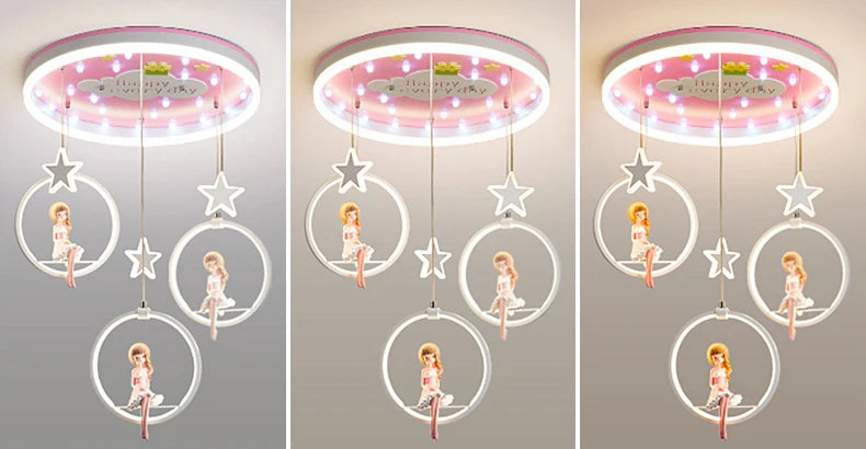 Nordic baby bedroom decor led lights for room indoor chandelier lighting chandeliers ceiling lamps for living room decoration