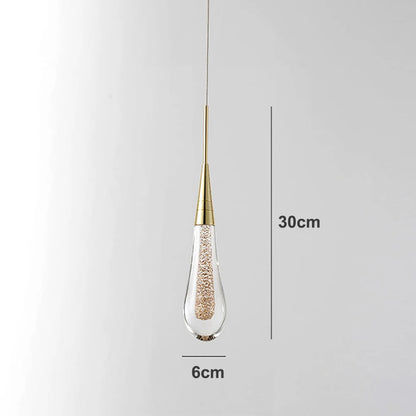 Customizable Post-Modern Crystal Glass led Pendant Lights Hanglamp Drop Light Restaurant Bar Pendant Lamp Staircase Lamps