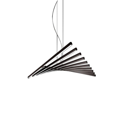 Modern LED Ceiling Chandelier Lights Nordic Luxury Pendant Lights for Living Dining Room Fish Bone Design Dimmable Hanging Lamp
