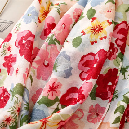 2026 Luxury Brand Ink Painting Floral Tassel Viscose Shawl Scarf Lady High Quality Pashmina Hijab and Wraps Foulard Muslim Sjaal