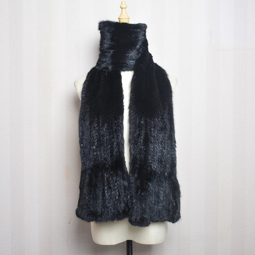 2026 Lady Luxury Authentic Mink Fur Shawl Scarf Winter 100%Natural Mink Fur Real Scarf Shawl Fashion Genuine Mink Fur Ponchos