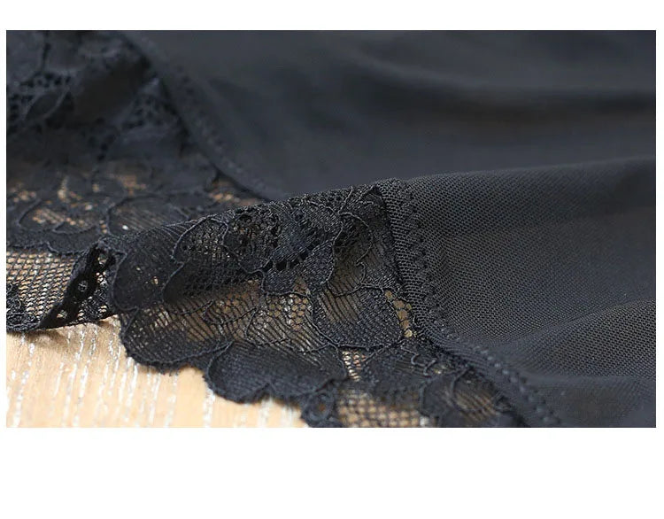 JYF Brand Vintage Sexy Onesies Ultra thin Lace Sleeveless Sleepwear Backless Transparent Mesh Cozy Soft Women's Pajamas