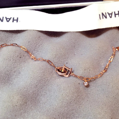 Korean Fashion Exquisite Luxury Lady Bracelets Buckle AAA Top Quality Bangles Shine Women Trend Charm Jewelry Romantic Pendant