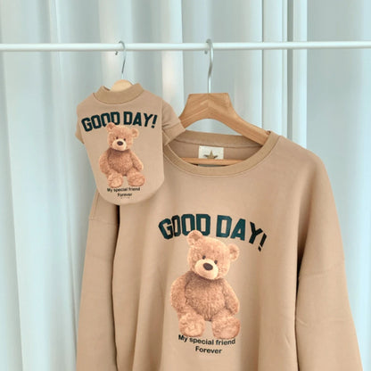 Autumn Winter Puppy Hoodie Clothing Cartoon Bear T Shirt Vest Cat Sweater with Pocket Big Dog Sport Shirt Pet Vest Pet Clothes