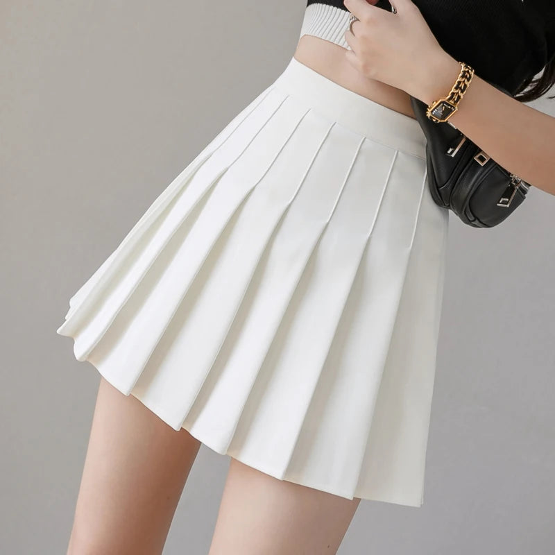 Harajuku 0Women Pleat Skirt 0Preppy Style Plaid 0Mini Cute Japanese School Uniforms Ladies Jupe Kawaii