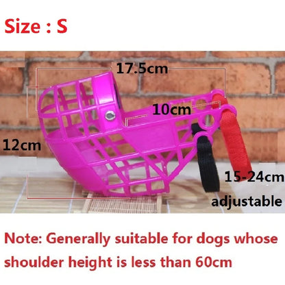 Pet Dog Muzzle Breathable Basket Muzzle Large Dogs Stop Biting Barking Chewing For Greyhound Gree Whippet Dogs Supplies