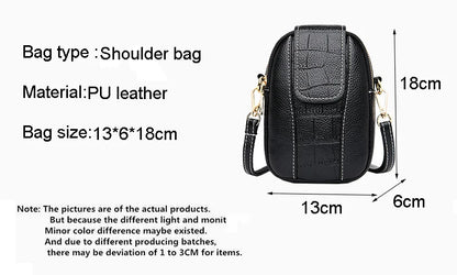 PU Leather Ladies Crossbody Messenger Bags Bolsa Women Handbag Bolsos Flap Vintage Small Shoulder Bags Phone Purse