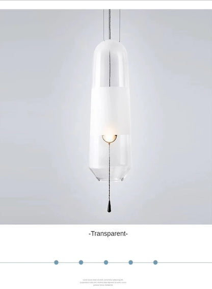 Restaurant Chandelier Lights Bedroom Bedside Living Dining Room Pendant Lamps Glass Decoration Nordic Hanging Kitchen Lighting