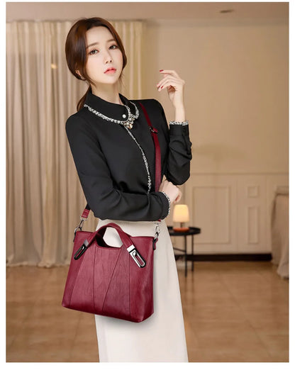 Brand Luxury Handbags Women Bags Designer PU Leather Handbag Leisure Crossbody Bags for Women 2021 New Lady Shoulder Bag Tote