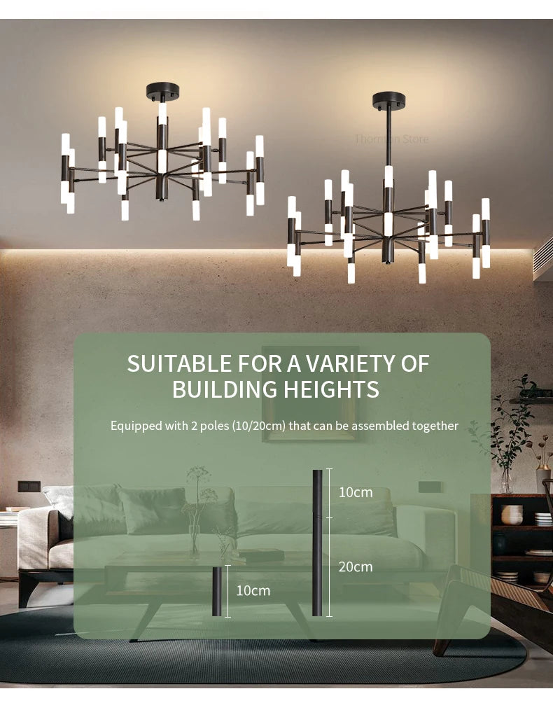 Lights For Living Room Dining Room Nordic Pendant Light Modern Ceiling Chandeliers Bedroom Decoration Lamp Gloden Light Fixrurn