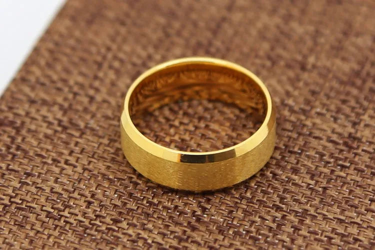 Elegant Fashion Charm Jewelry Stainless Steel Rings for Women Men Party Birthday Gift