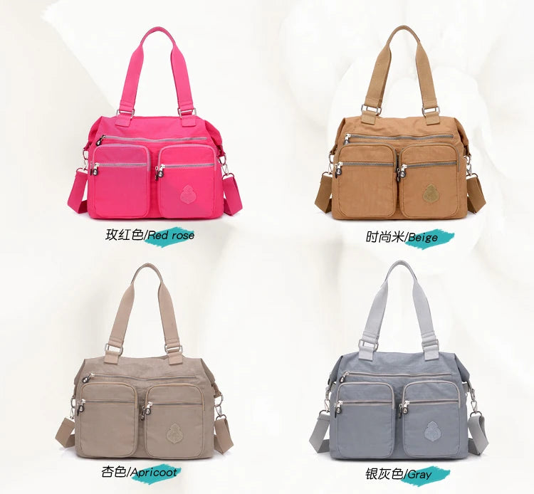 New Arrival Sale Women Shoulder Bag Ladies Handbags Female Travel Messenger Bag Waterproof Nylon Bags Large Pocket Bolsas