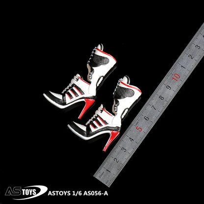 ASTOYS AS056 1/6 Female High-heeled Trend Boots Solid Shoes Model for 12'' Soldier Action Figure Body