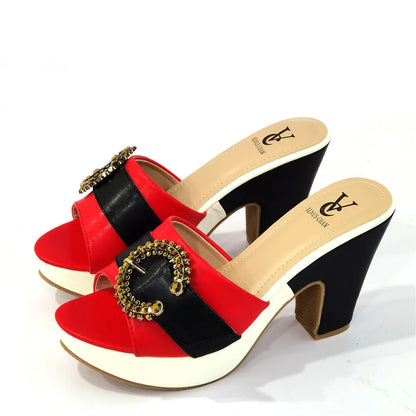 2023 Fashion Women Summer Autumn Skid-proof Square Toe Shoes  Heels Italian Woman Wedding for Party Shoes