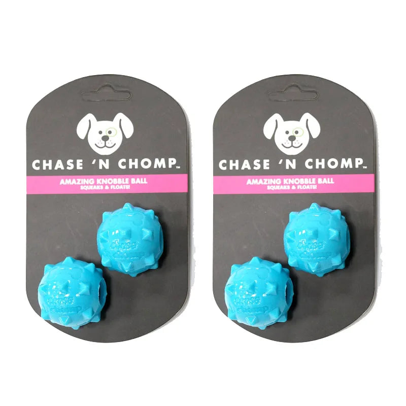 CAITEC Dog Toys Mini Squeaking Ball Soft Floatable Springy Great for Tossing and Chasing Best for Mini or Small Dogs