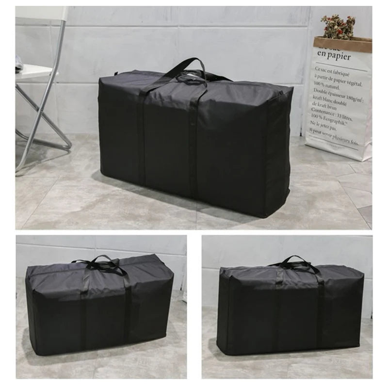 Unisex Thin Folding Luggage Bag Big Capacity Wearable Duffle Bag Casual Light Men Handbag Weekender Oxford Clothing Storage Bags