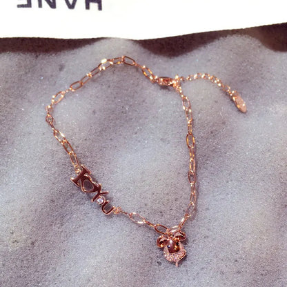 Korean Fashion Exquisite Luxury Lady Bracelets Buckle AAA Top Quality Bangles Shine Women Trend Charm Jewelry Romantic Pendant