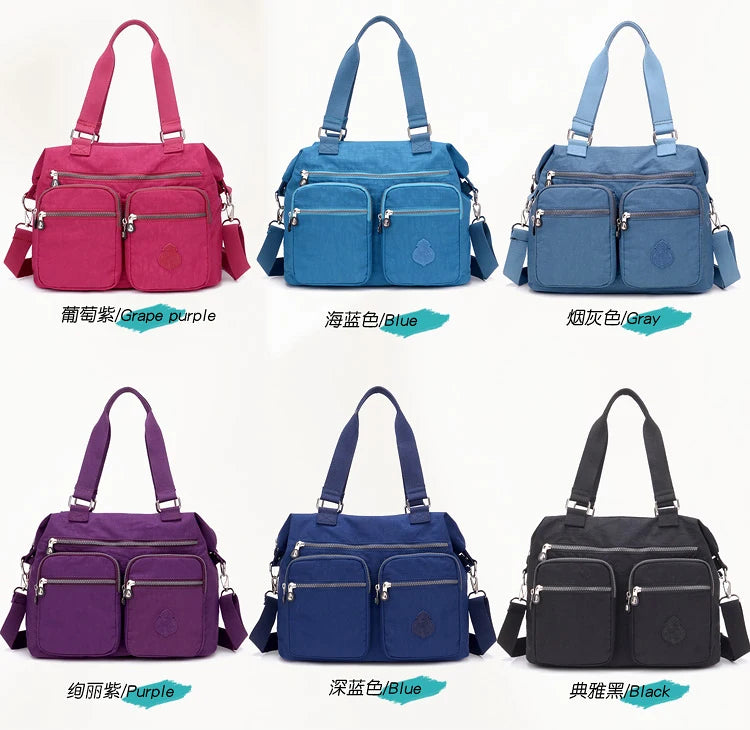 New Arrival Sale Women Shoulder Bag Ladies Handbags Female Travel Messenger Bag Waterproof Nylon Bags Large Pocket Bolsas