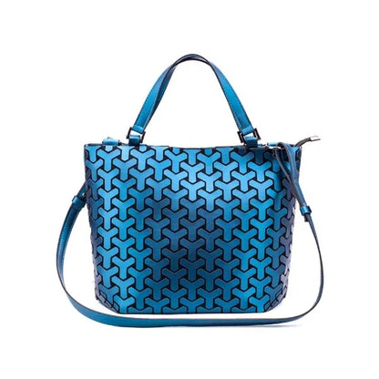 Luminous Bag Sequins Geometric Bags for Women 2024 Quilted Shoulder Bags Laser Plain Folding Female Handbags Bolsa Feminina