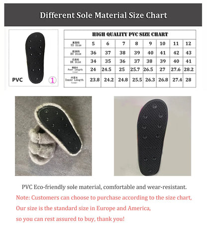Luxury Designer Slipper Women 2025 Winter European Fashion Women's Shoes Ladies Slippers 100% Mink Slippers Shoes for Woman