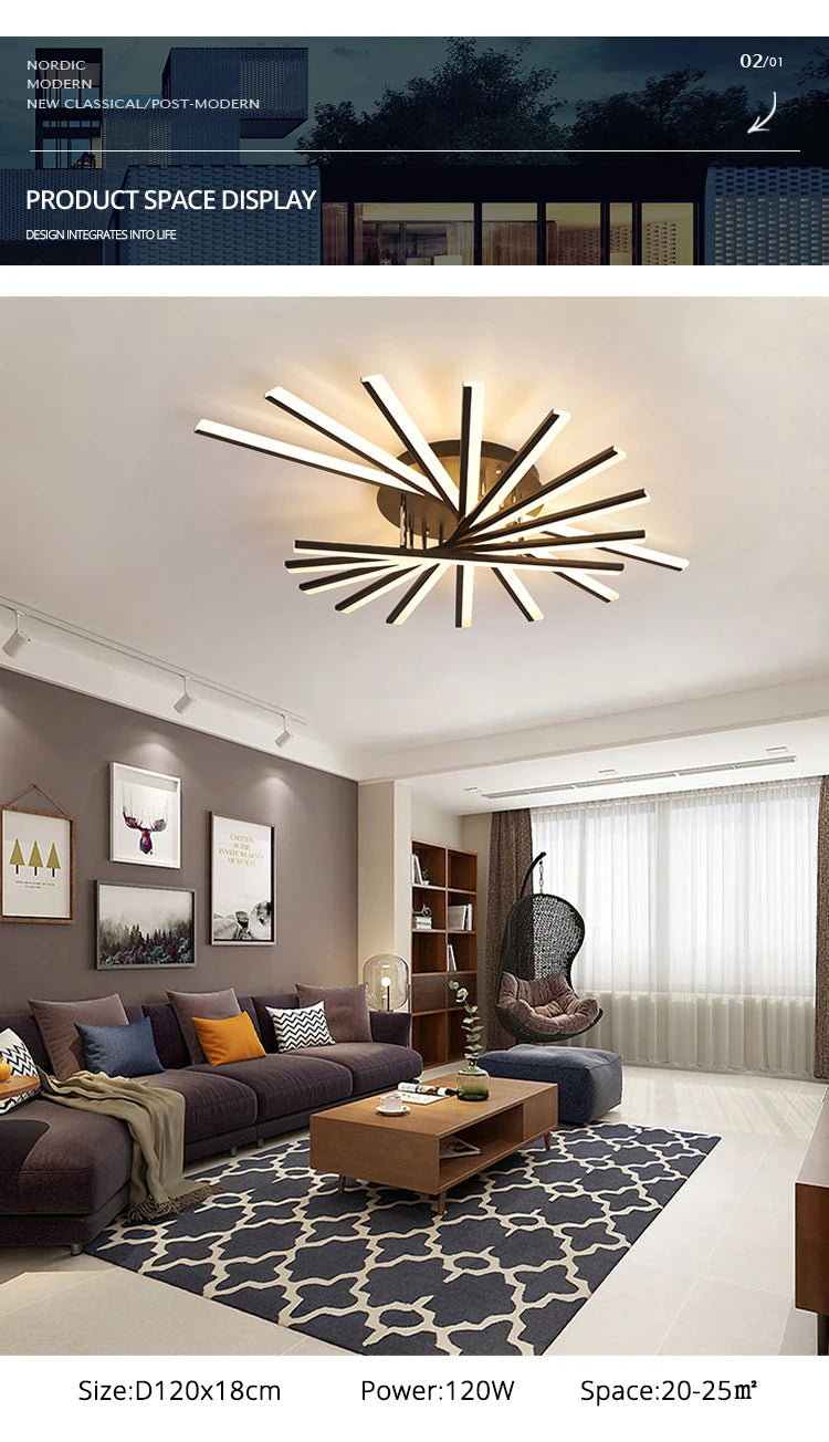 Simple New Modern LED Ceiling Chandelier Indoor Lighting For Living Room Bedroom Corridor Hall Aisle Lamps Lustre Lights fixture