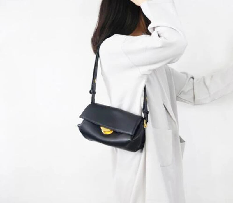 Leather Shoulder Bag for Women, Crossbody Bags, Multi Pockets, Adjustable Strap Purse, Luxury Handbag, Brand Design, Fashion