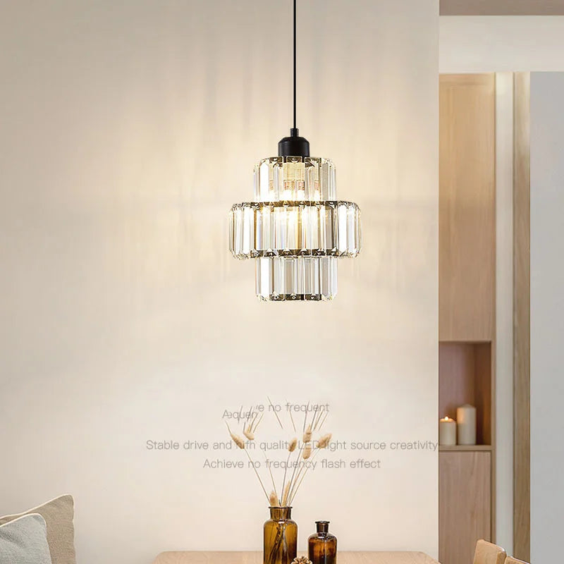 Modern Pendant Lights Luxury Led Crystal Ceiling Lamp Nordic Design Chandelier Bedroom Dining Room Table Kitchen Island Decor
