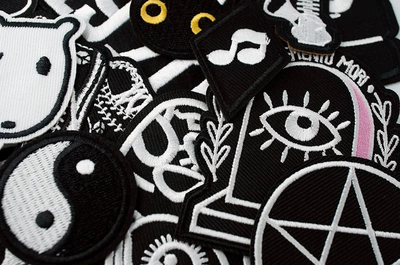 Star Dog Cat Eye Patch Embroidery Applique Ironing Sewing Supplies Decorative Badges For Clothing Accessories Zipper
